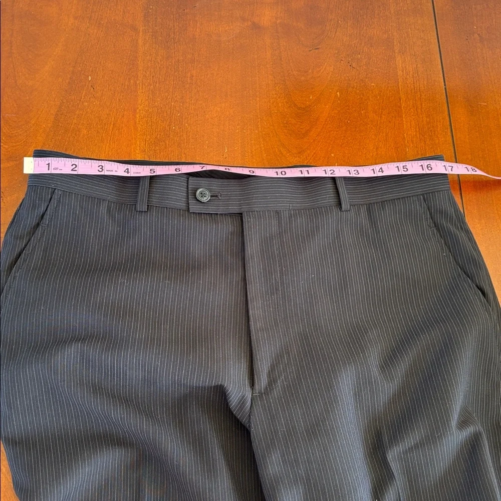 JF J.Ferrar Charcoal Pinstripe Suit. GUC‎